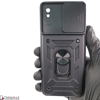 5in1 smūgiams atsparus dėklas su žiedu ir kameros apsauga (Xiaomi Redmi 9A)